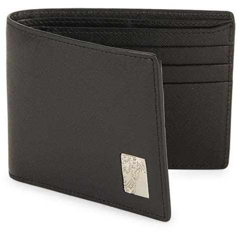 bifold wallets versace mens|Versace card holder wallet.